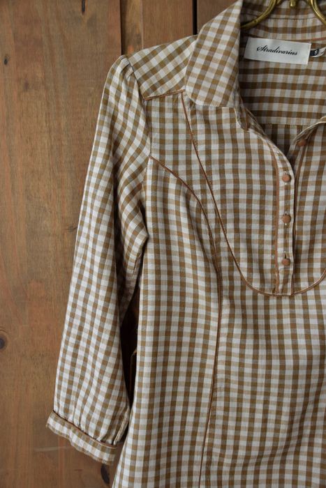 Cămasă in carouri-Stradivarius