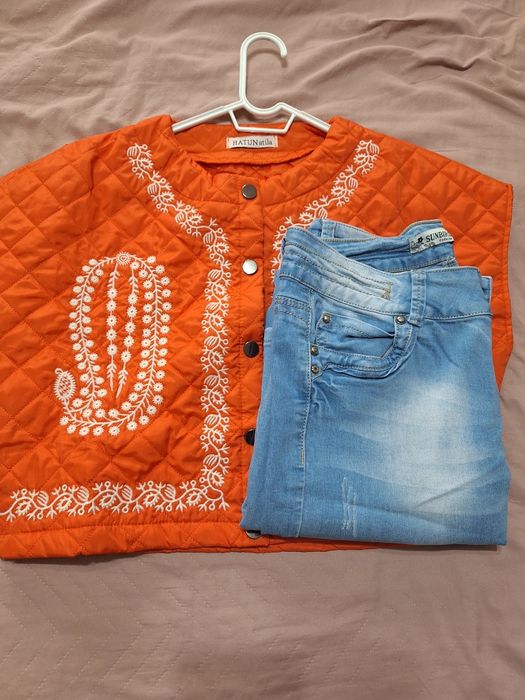 Сет от дънки и грейка