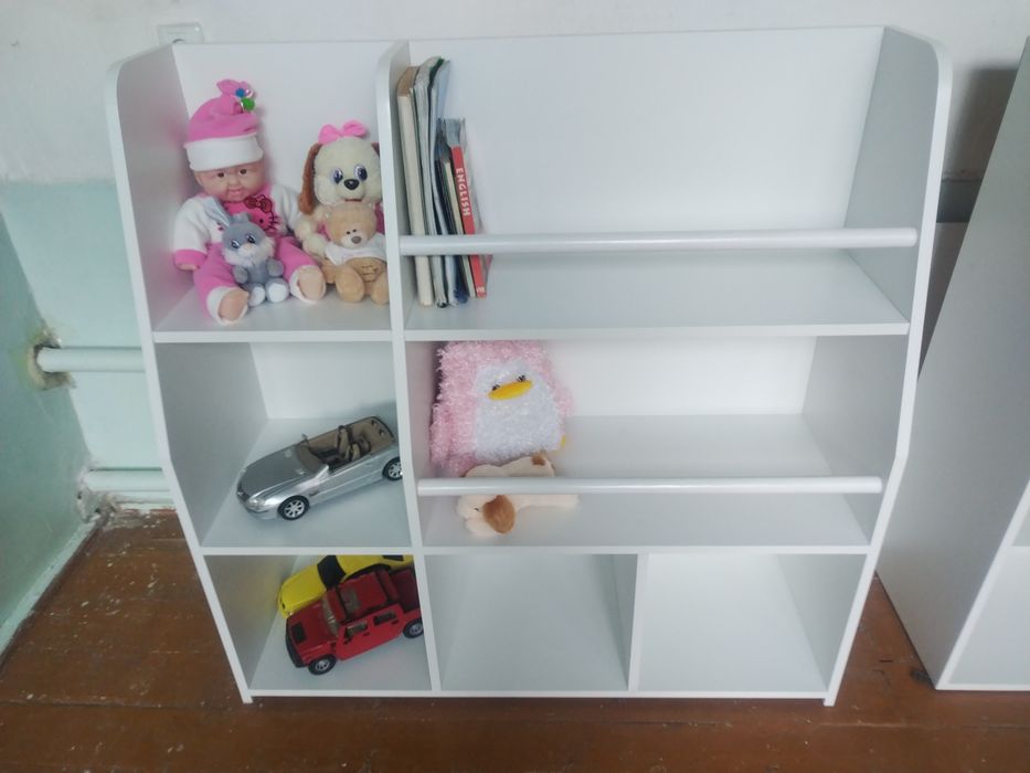 Стеллаж для игрушек и книг детей