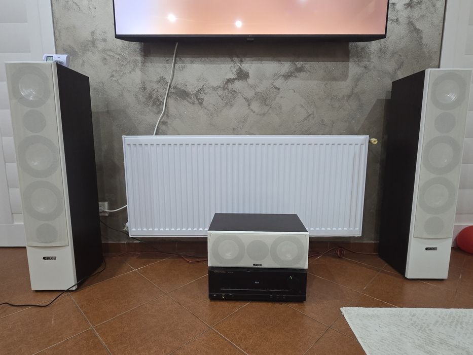 Boxe podea Canton GLE Statie Harman Kardon