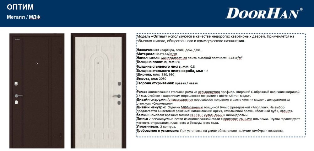 Двери Российского производства