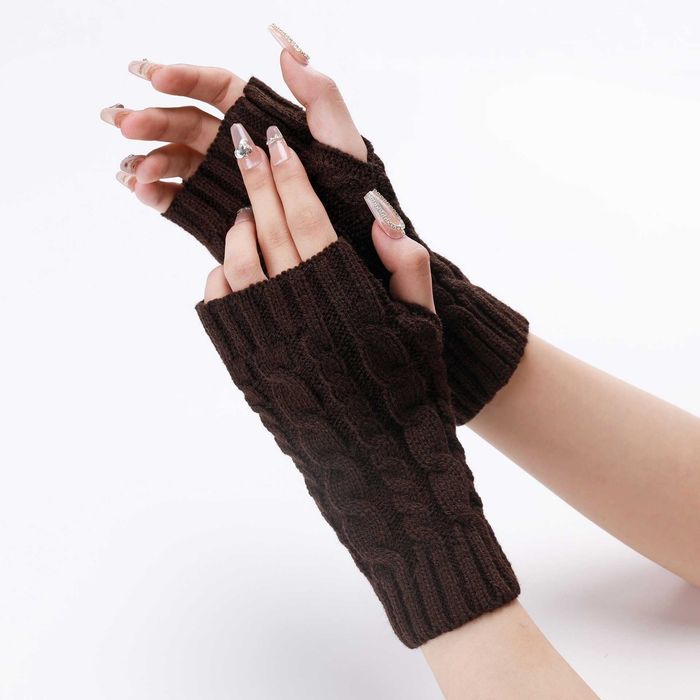 Manusi de iarna dama fara degete, Material Acril, Material Elastic