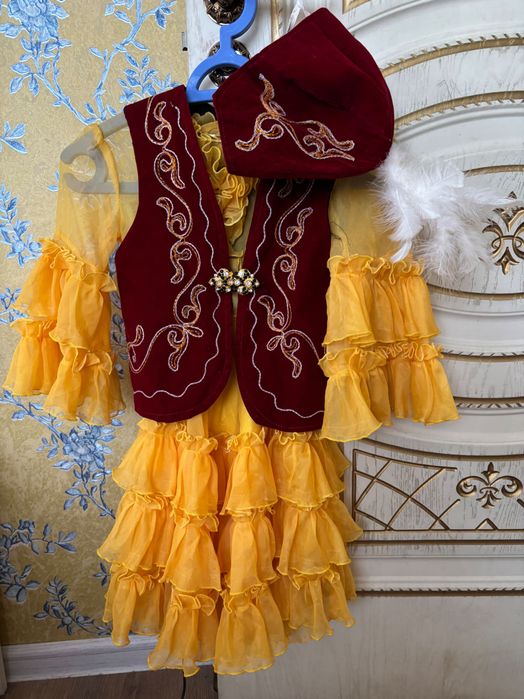 Казахское платье на 5-7 лет