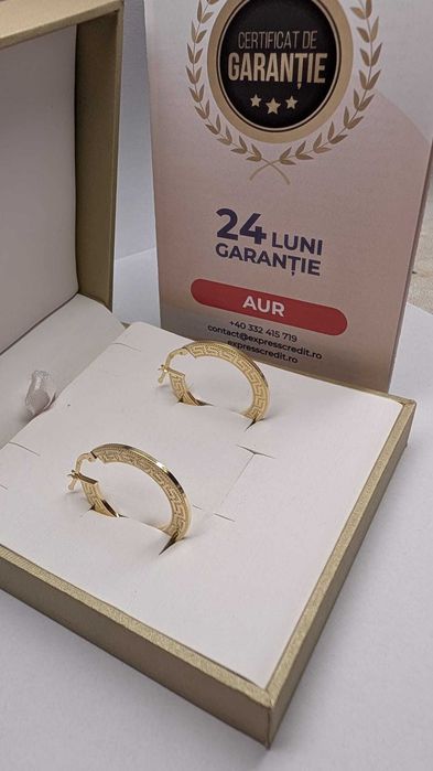 (AG42)Cercei Aur 14K 2.43g B:13945.1 -Garantie 2 Ani!