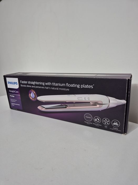 Placa de îndreptat parul Philips  HP8374 MoistureProtect, Titan, Ioni, Led
