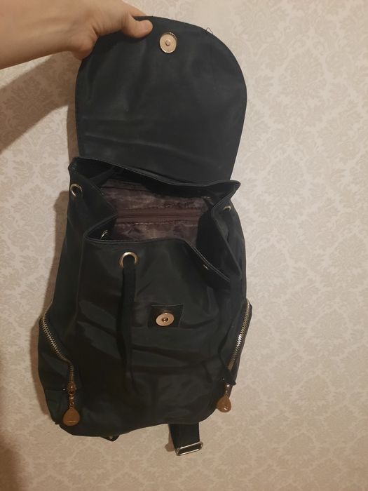 Сумка женская черная, рюкзак