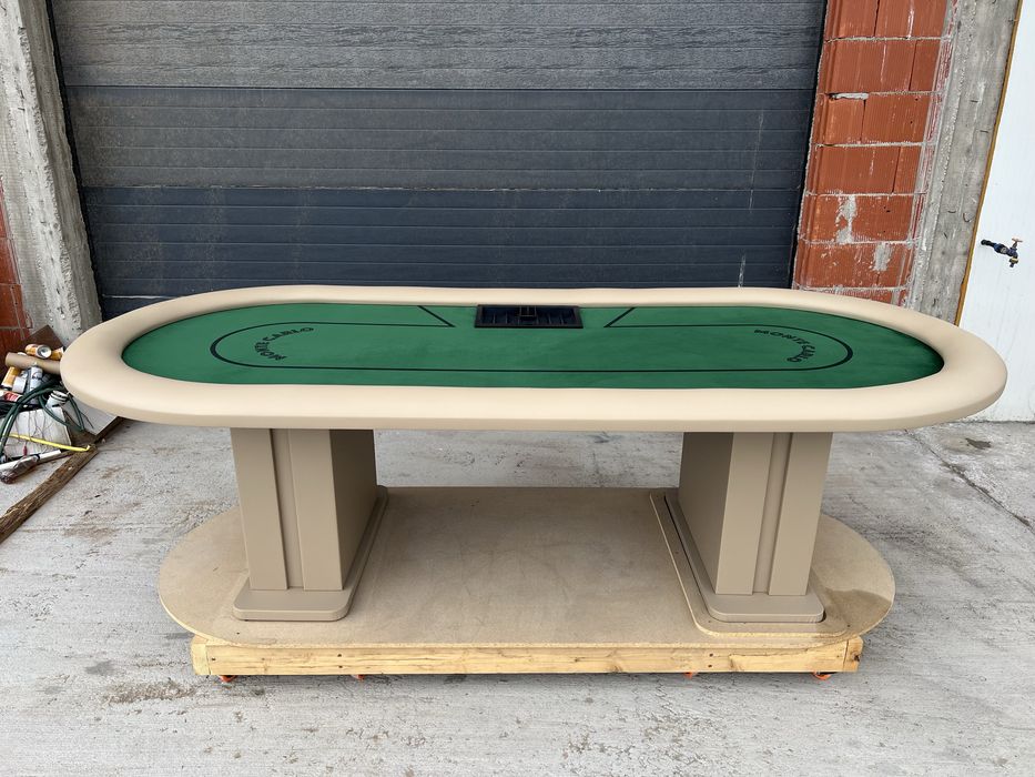 Masa Poker Monte Carlo + Jetoane Poker Ceramice Monte Carlo stoc
