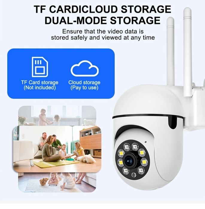 2 броя WiFi Камери за Наблюдение,  1080P HD, Външни, 4.0Х Зум, ССТѴ IP