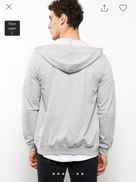 НОВ суитшърт с цип, 3ХЛ