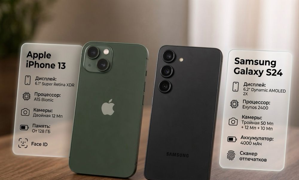 iPhone 13 128Gb Green / Samsung S24 128gb