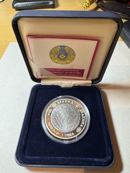 Серебряная монета «Драхма»,вес 31,1 грамм