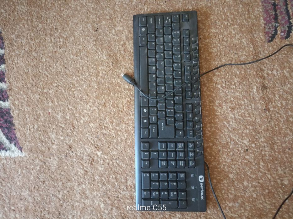 Tastatură Multimedia Serioux, Neagră, Conexiune USB/PS2 - Stare Bună