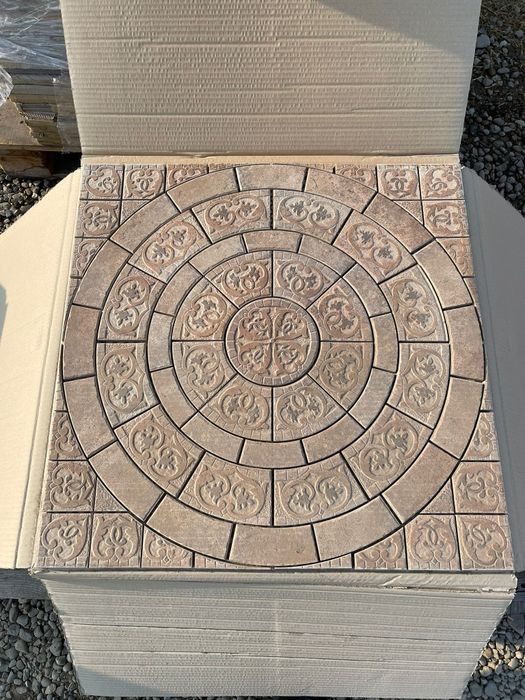 Decor medalion din gresie 1 cm tip mozaic