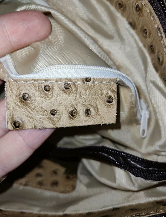 Geanta din piele de struț(Pelleterie Mario)