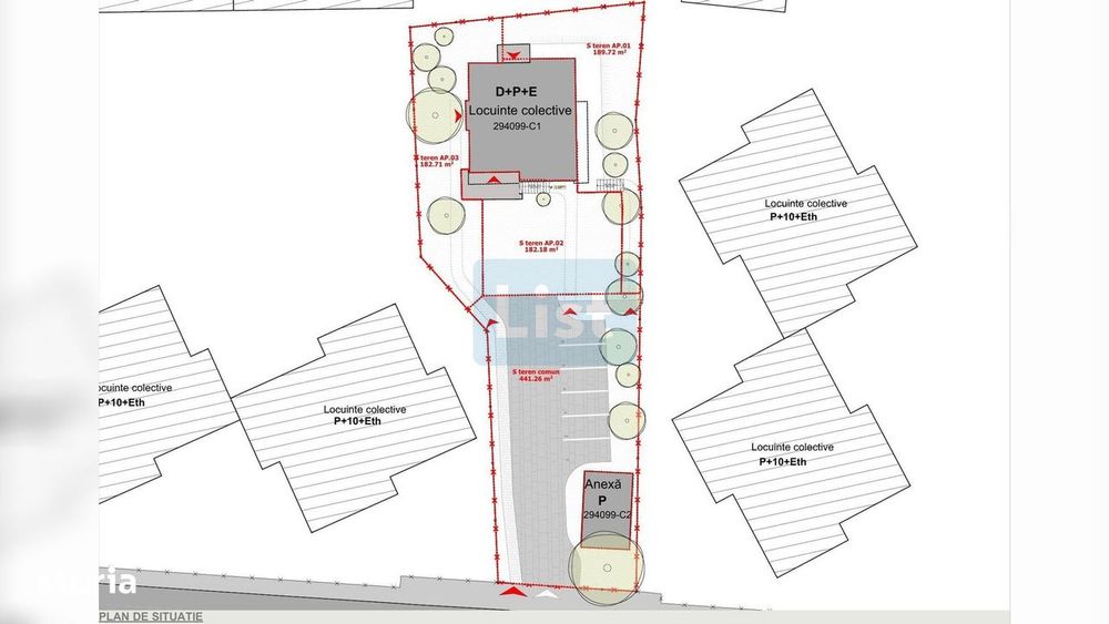Comision 0% Proiect autorizat 3 apartamente, Grigorescu