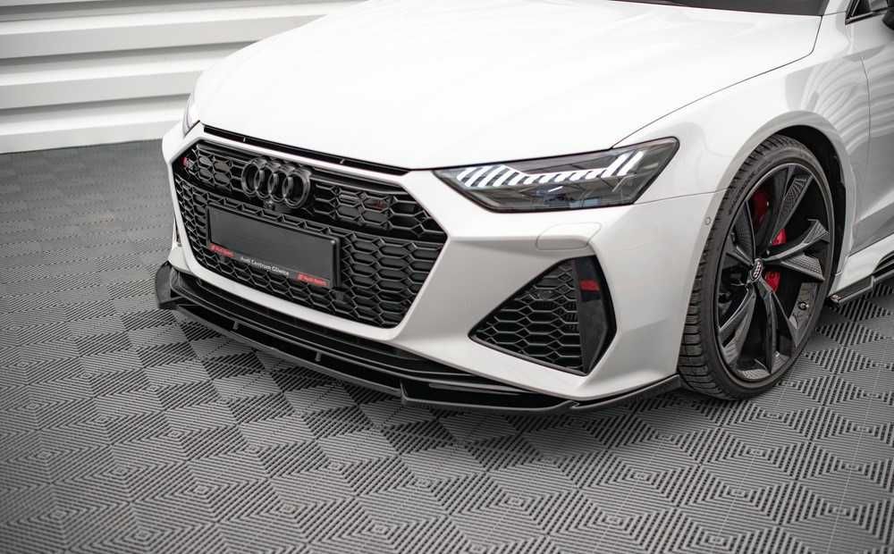 Преден лип спойлер за ауди рс7 ц8 / audi rs7 c8 lip / добавка / нож
