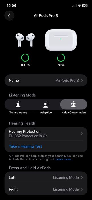 Vand airpods pro 3 noi