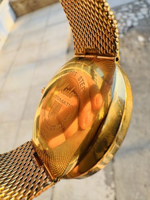 Ceas automatic barbati Mido Commander 1959 Gold 37mm