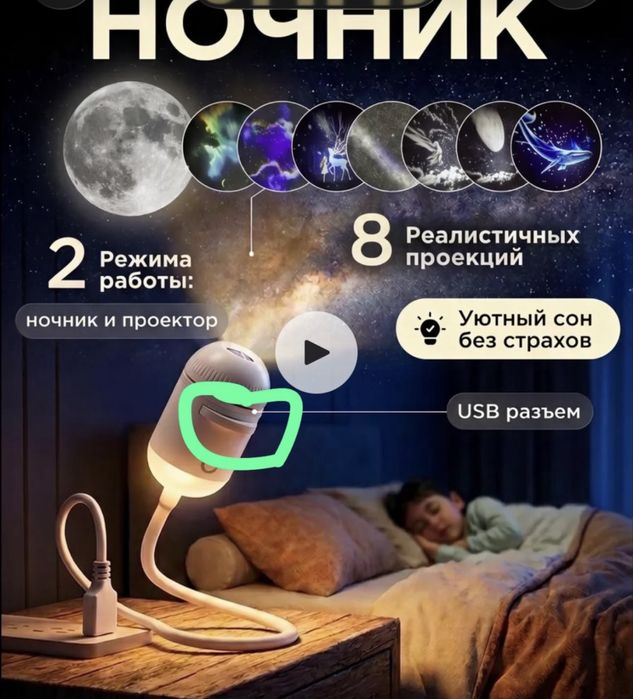 Проектор ночник космоса