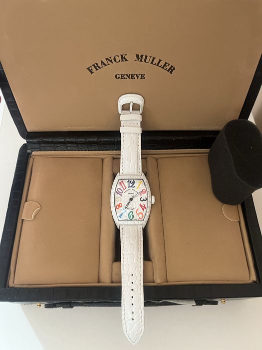 Franck Muller white croco