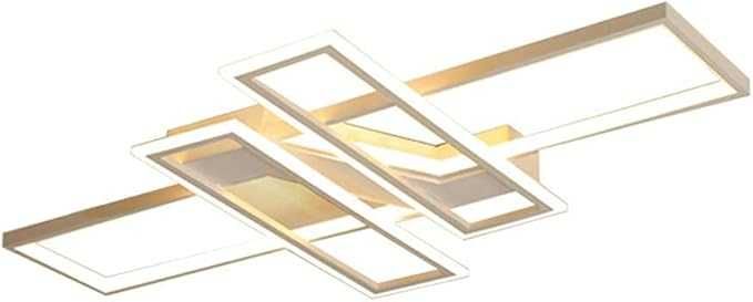 Модерен ЛЕД LED дизайнерски полилей, акрилен панел, дистанционно 214