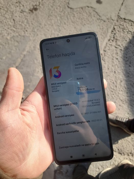 Poco X3 pro kafolati bilan
