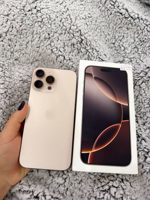 I phone 16 pro max 512 gb sotiladi batareya 89%