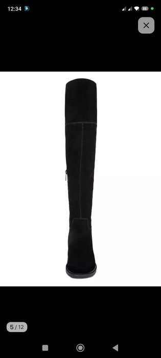 Ботфорты европейка, замш.