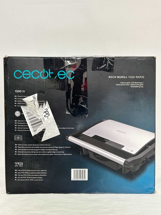 Електрически Грил / Тостер преса Cecotec Rock'nGrill 1500 Rapid + ГАРАНЦИЯ