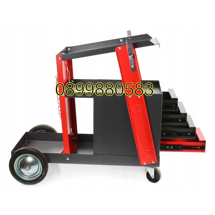 Количка за заваръчни апарати Mar-Pol M66612, с 4 чекмеджета