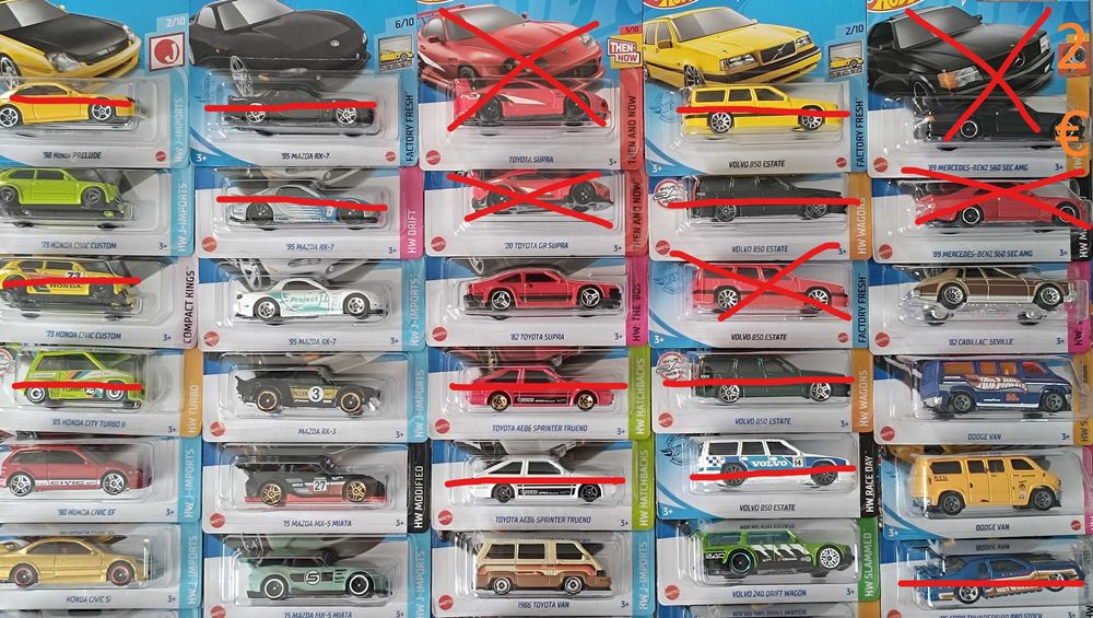 Hot Wheels Mainline 2€ / Set-ве 2021 - 2024
