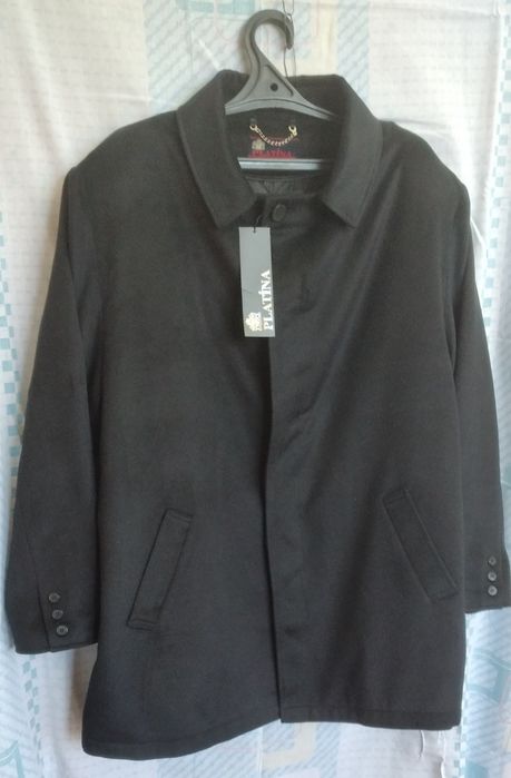 Мужская куртка сюртук турецкий кашемир тёмно синего цвета 60-62