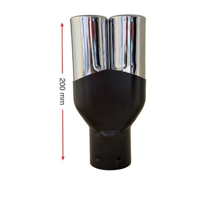 Накрайник за ауспух НТ 750 входа-57мм изхода-2х40мм