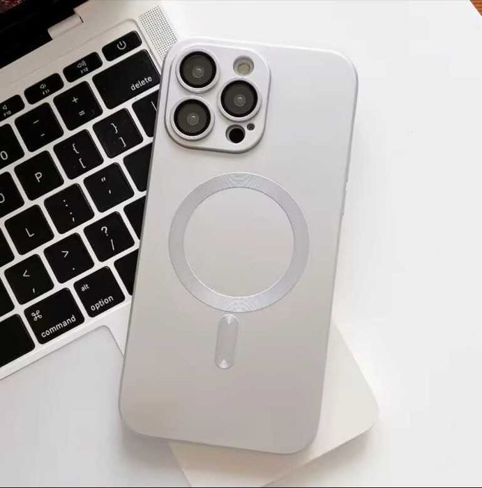 Калъф MagSafe Цветен с протектори на камерите iPhone, Samsung, Xiaomi