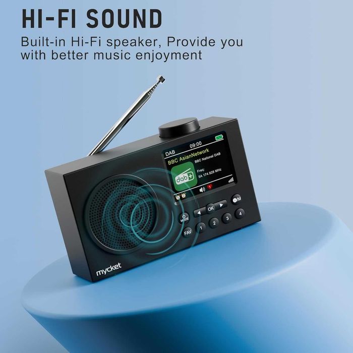 Преносимо DAB радио с Bluetooth,  Mycket