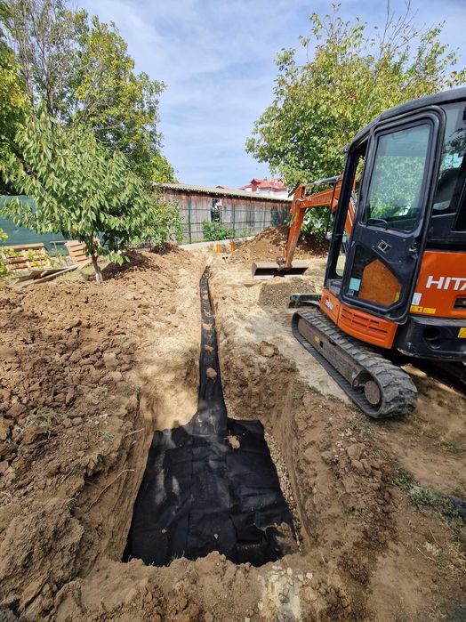 Miniexcvator, excavator, santuri, sapaturi