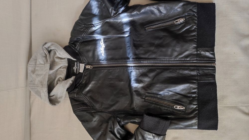 Кожено яке Zara + риза
