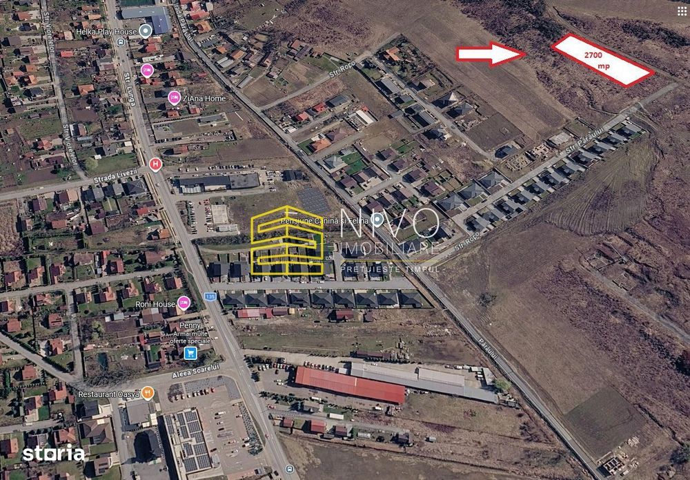 Teren intravilan cu panoramă – Livezeni – Str. Pârâului