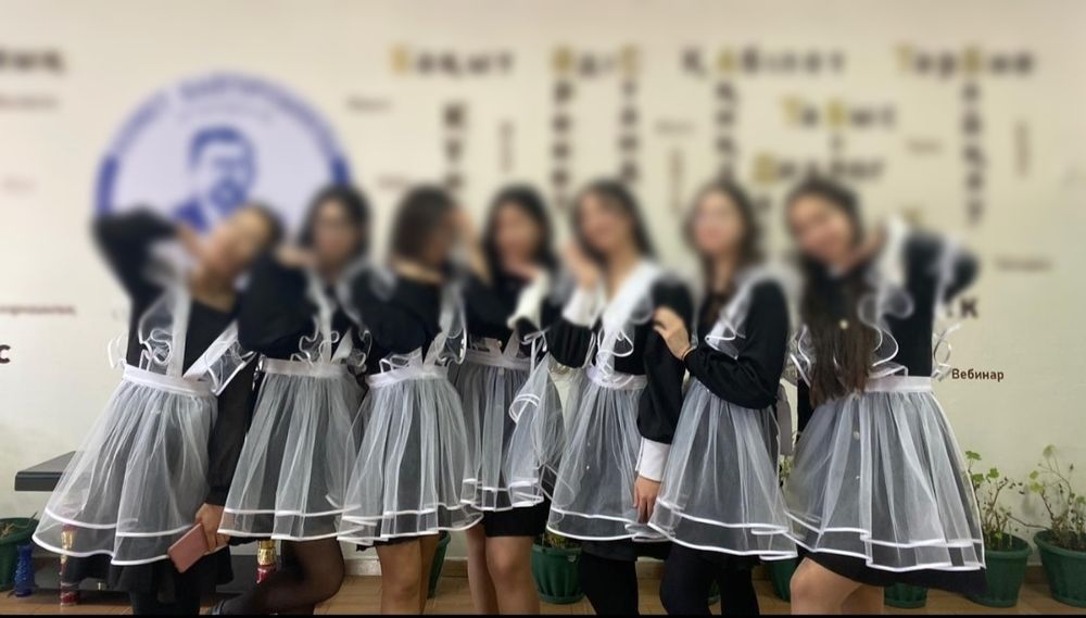 Новые школьные фартуки.