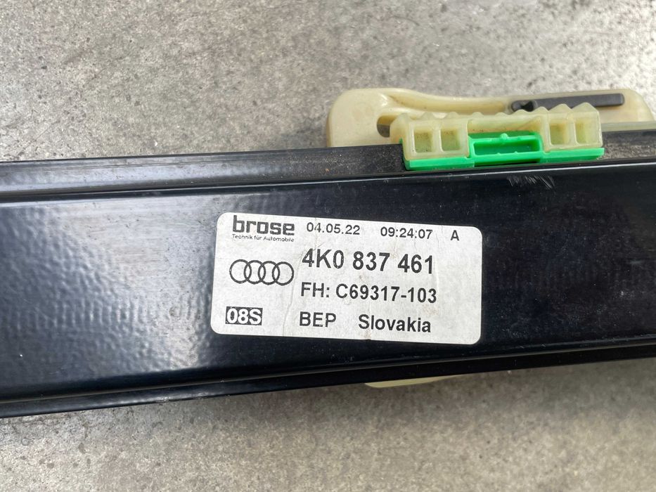Macara geam stanga fata Audi A6 C8 4K cod 4K0837461