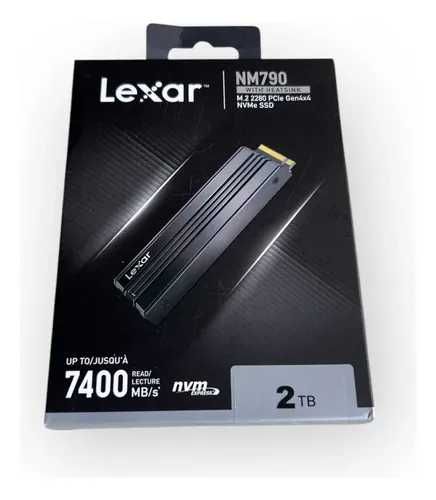 SSD NVme Lexar 2-TB 7400 Mbps (С Радиатором)  Nm790 M.2 PCI-e 4.0 Gen4