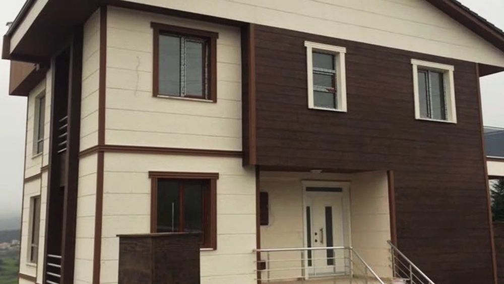 Фиброцимент сайдинг с фуга и имитация на дърво 41 cm