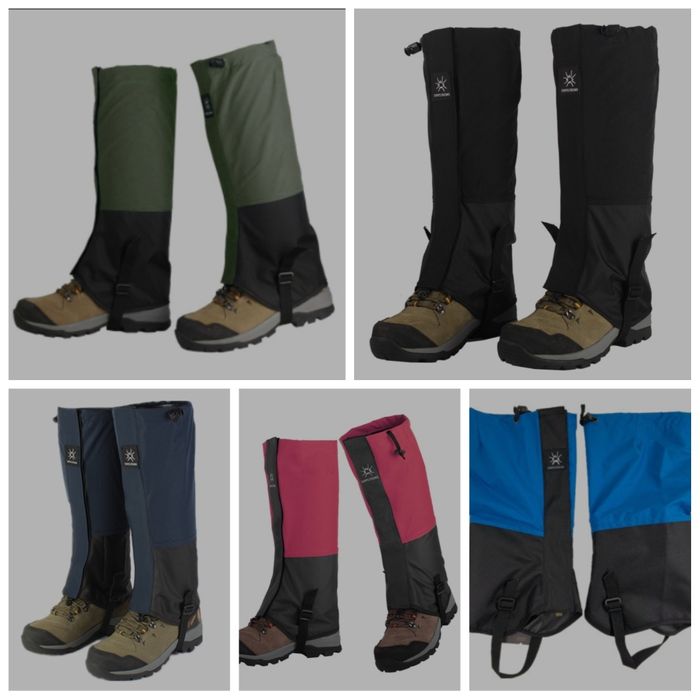 Туристические бахилы, фонарики, гамаши, гетры