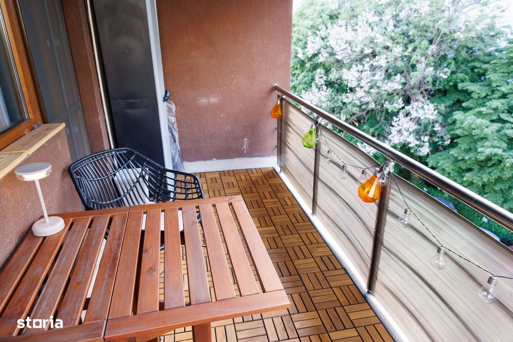 Duplex 3 camere | 1 minut metrou Obor | bloc 2015 | mobilat și utilat