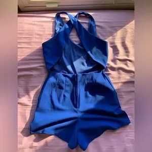 Salopetă albastra cu push-up