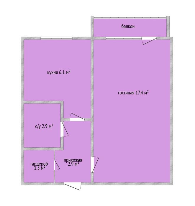 Продажа 1-комнатной квартиры джамбула 95