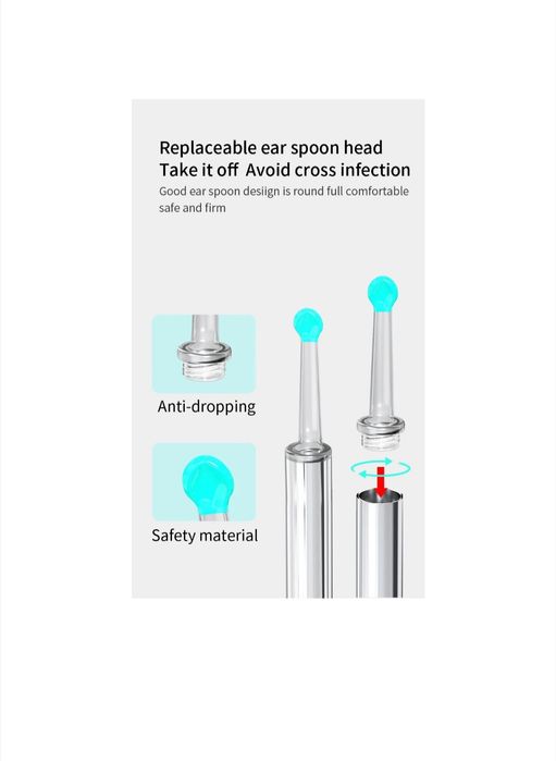 Наличен Отоскоп за уши, нос, гърло, зъби, тен, NE3 WIFI, LED светлина,