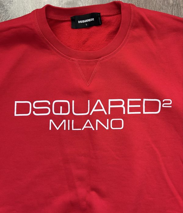 Чисто нови оригинални суитшърти DSQUARED2 Milano Crewneck – Черен и Червен