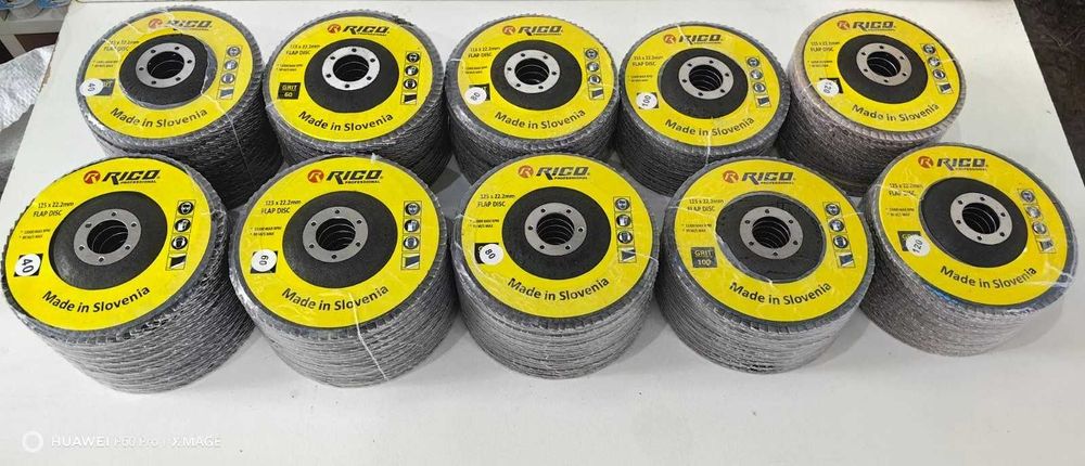 ТОП ЦЕНИ!!! ПРОФИ Ламелни/Флап Дискове RICO 10бр к-т -Ф115ММ И Ф125ММ.