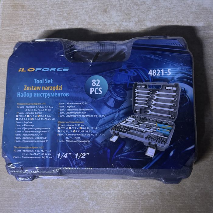 Набор инструментов ILOFORCE 82 предмета (Артикул 4821-5) | Новый